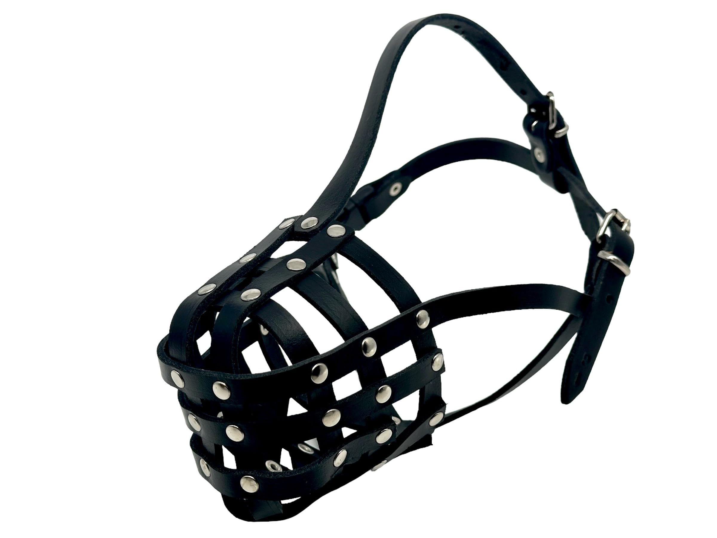 Light Genuine leather Dog Muzzle Light for Pitbull and Other similar snouts