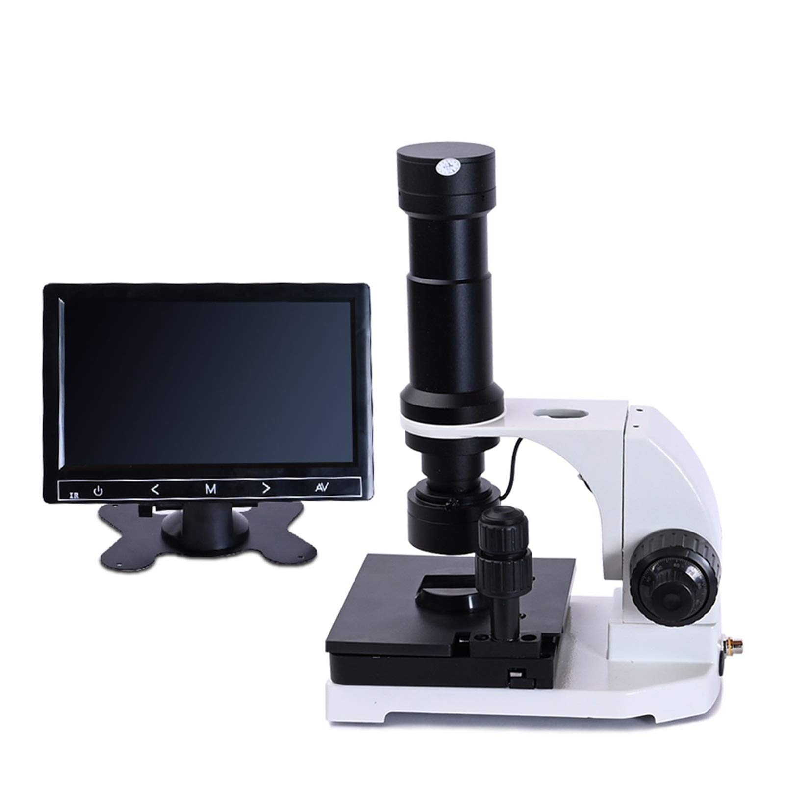 Mikroskop, 880Color 9-calowy wyświetlacz LCD Elektroniczny HD cyfrowy mikroskop biologiczny Laboratorium monokularowe, Ciężki obowiązek(9 inch LCD screen)
