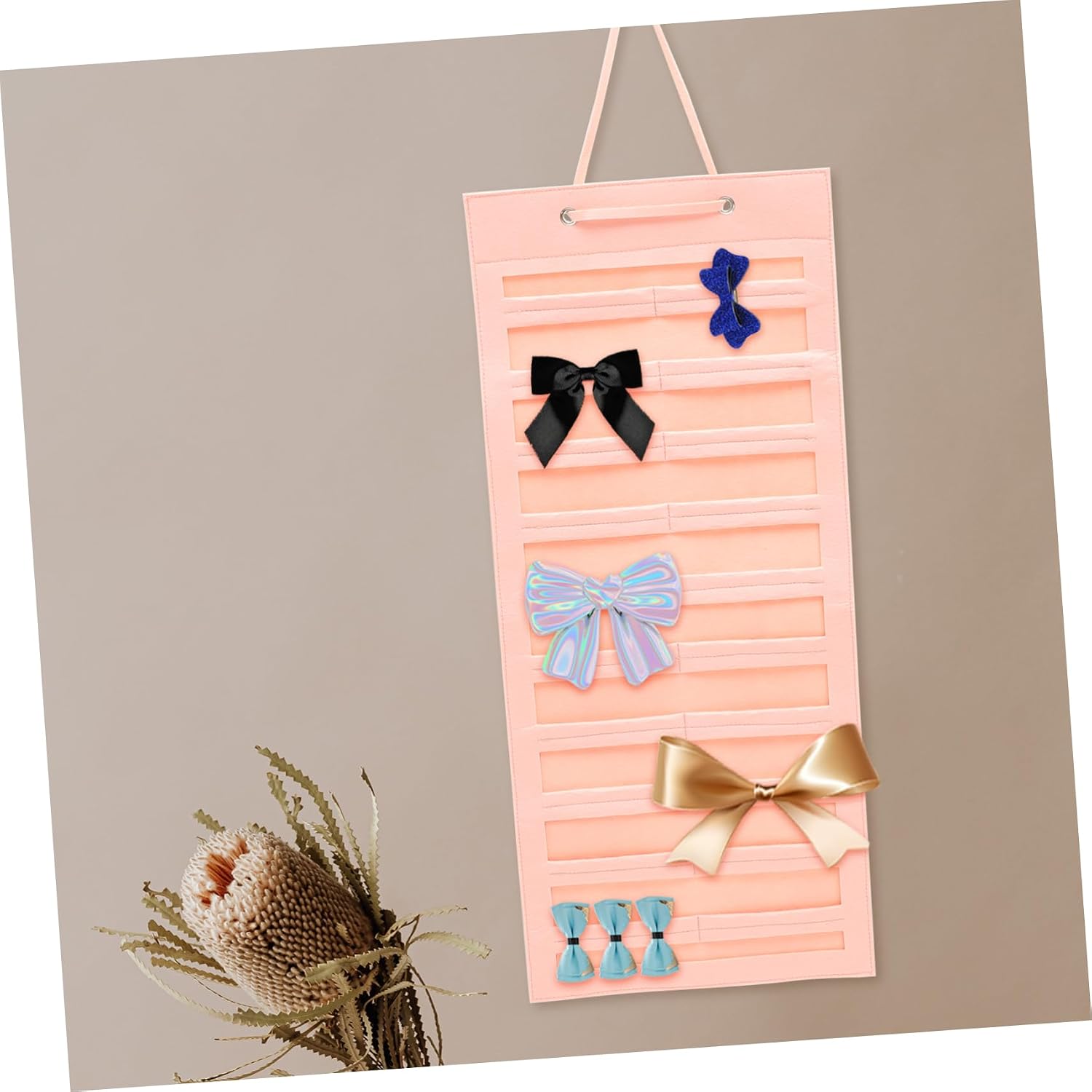 2pcs Felt Hair Bow Organizer Hanging Rack for Accessories image 3