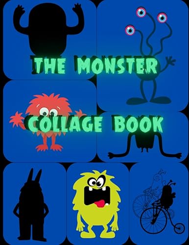 The Monster Collage Book Activity, Art, Coloring Book, Scrapbook for kids