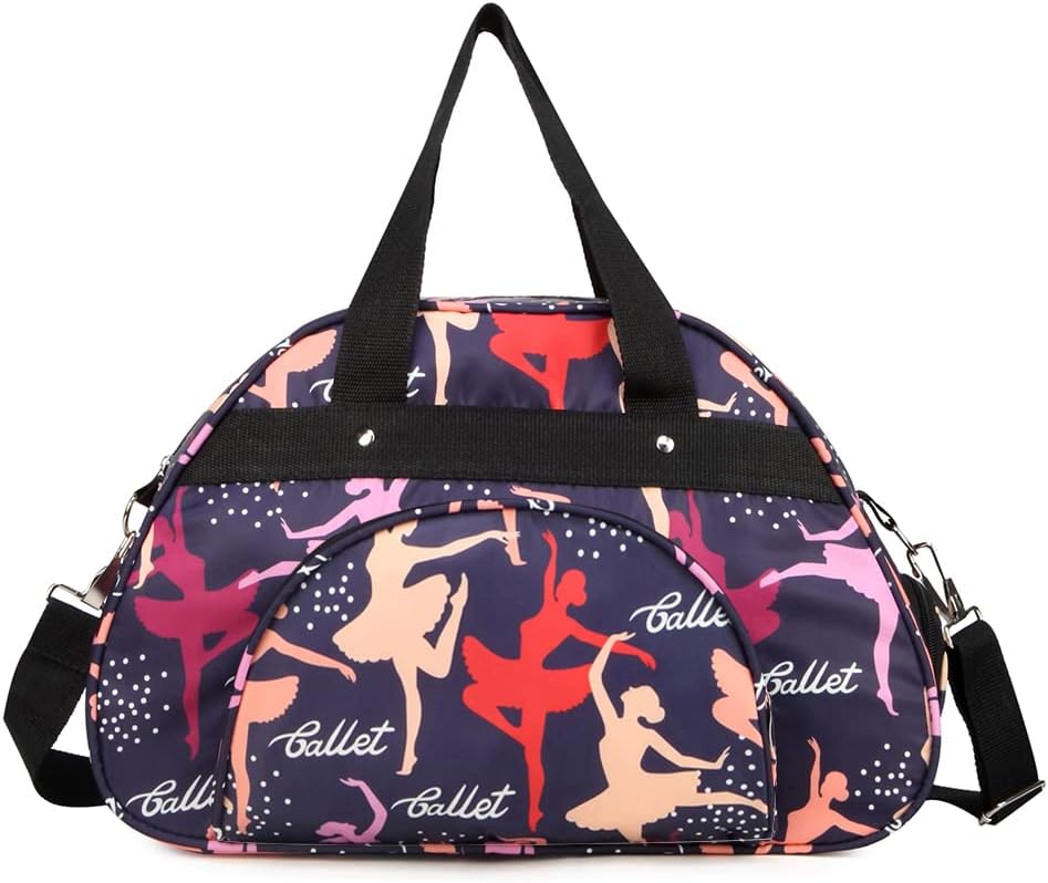 Duffle Bag Ballet Dance for Girls Gymnastics Bag Overnight Weekender Bag Carry-on Luggage Duffle Bag Ballet Dance for Girls Gymnastics Bag Overnight Weekender Bag Carry-on Luggage