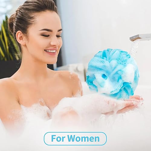 Miniatura 6 de FARMOGA Esponja de esponja suave de malla para ducha, exfoliante de espalda, esponja de ducha para mujeres y hombres, accesorio de baño, herramienta