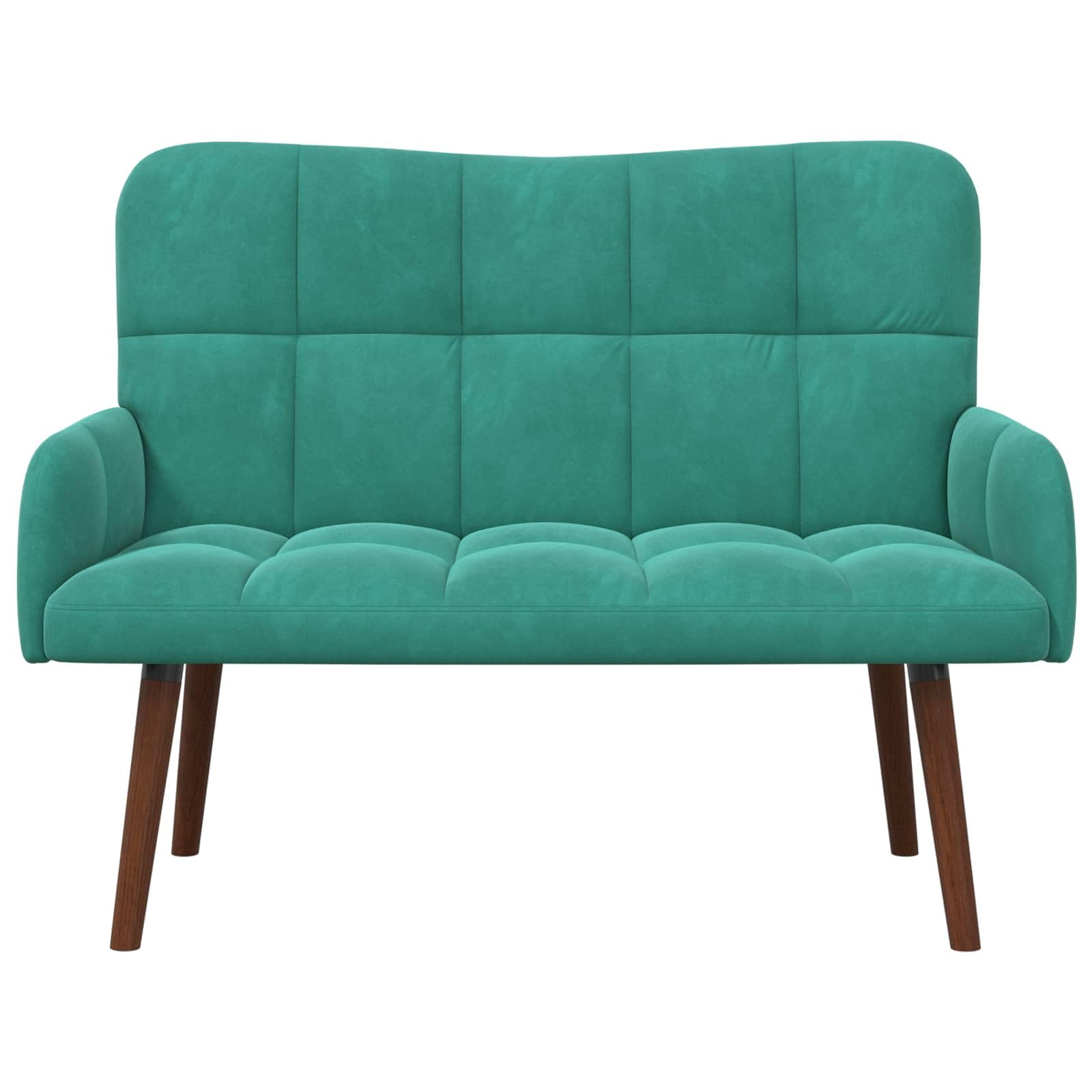 vidaXL Sofá de 2 Plazas Tuquesa 115 x 61 x 87 cm Terciopelo