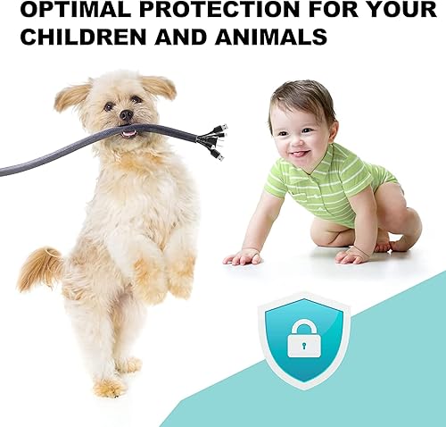 Miniatura 6 de AGPTEK Funda para cable, organizador de cables de escritorio de 10 a 1.5 pulgadas, organizador de cables, oficina en casa, computadora, TV, telar de