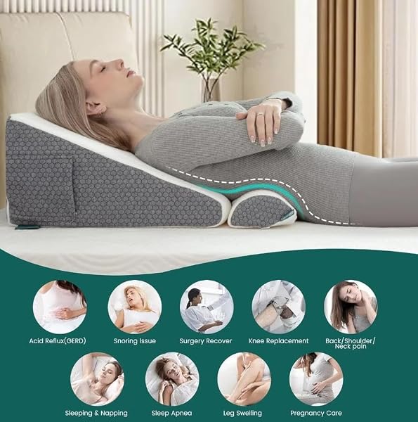 Healpurea 2.0 Sleep Pillow Original - New & Improved 2026 (Grey-X1PCS) - 2