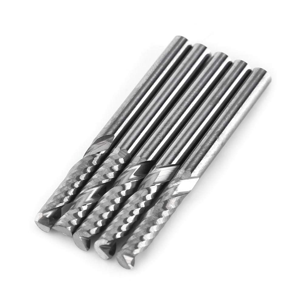 3.175mm(1/8") Shank Single Flute End Mill, Tungsten Carbide Milling Cutter CNC End Mill for Many Milling Machines or CNC Cutting Machines-image-2