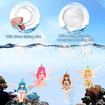 Amazon | HyzaPhix アクアリウム 水槽 水の妖精 ミニチュア 4