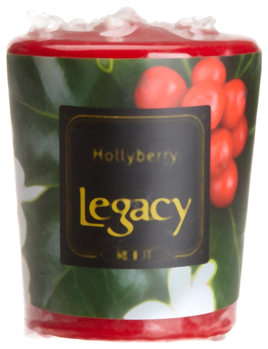 Root Scented Votive Candles, Box of 18, Hollyberry