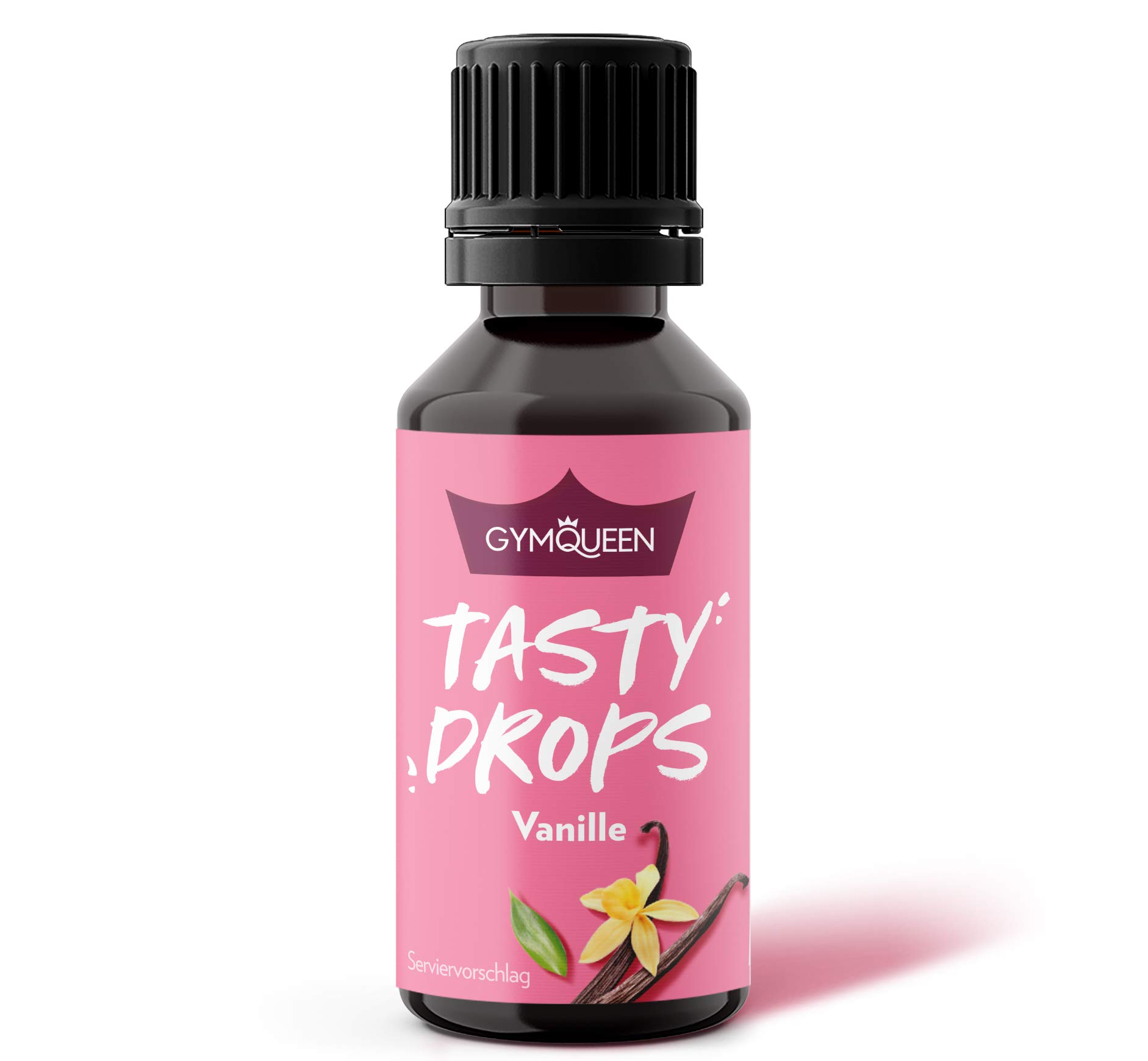 GymQueen Tasty Drops, Vanille, Flavour Drops ohne Kalorien, 30ml