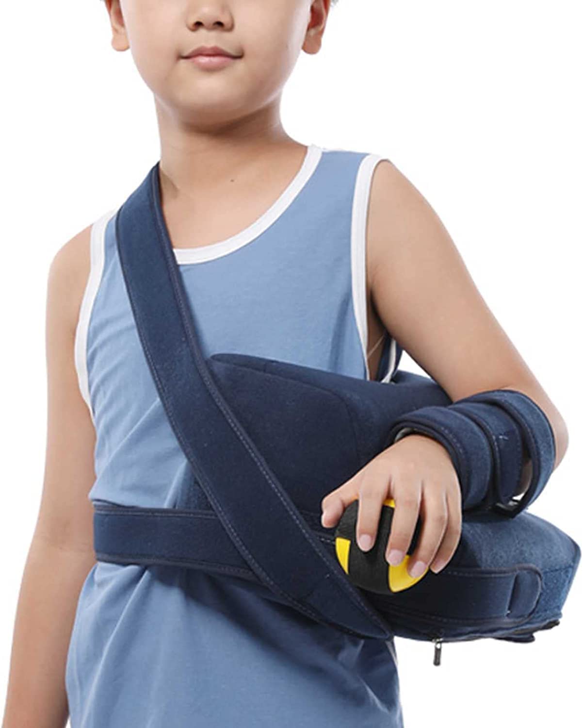 HAILM Children's Shoulder Abduction Pillow,Medical Support Strap, Shoulder Immobilizer for Broken Fractured Arm, Shoulder Rotator Cuff Support Brace,L