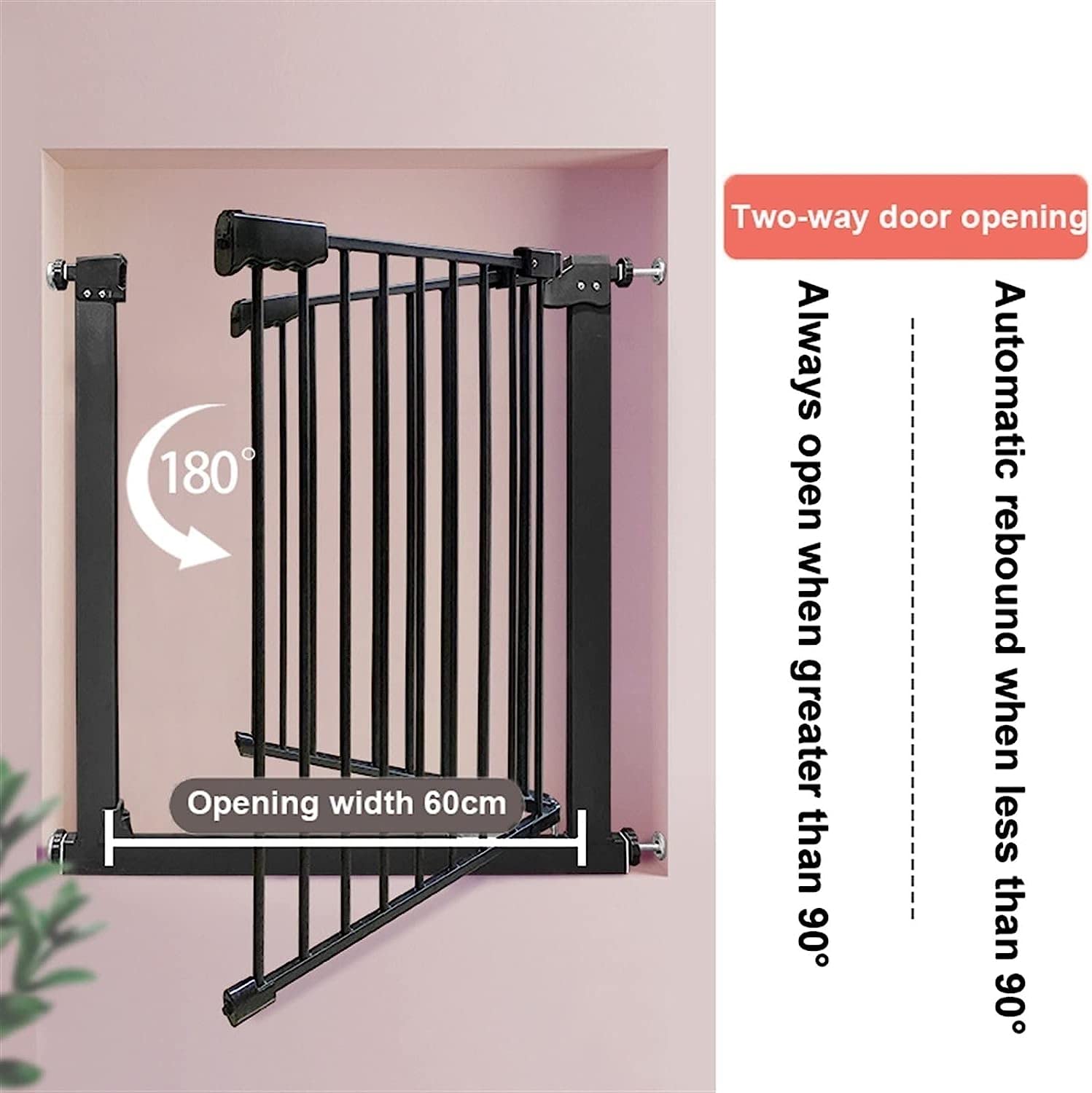 Amazon.co.jp: 犬用階段ゲート、多機能犬用ゲート、掘削なし、90°自動