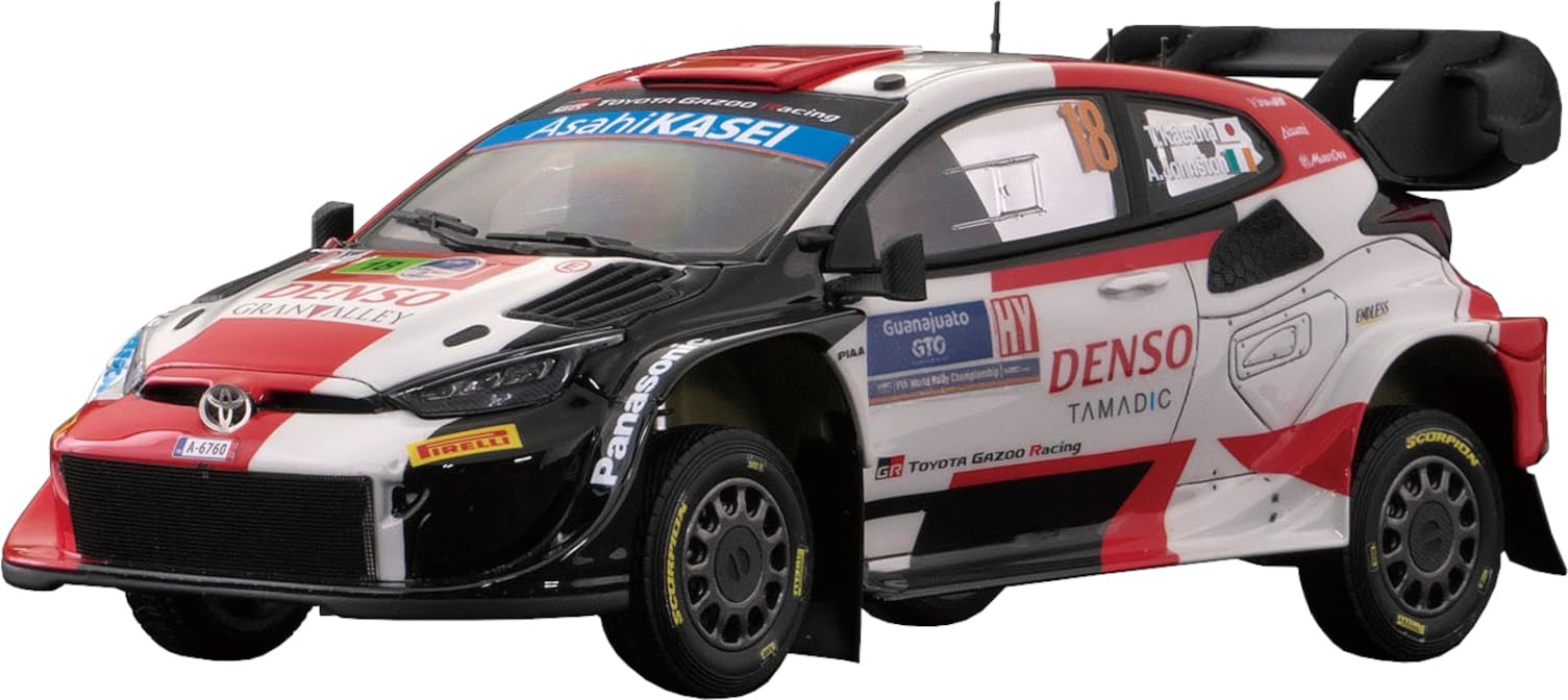 Bell Kit BEL026 1/24 Toyota GR Yaris Rally 1 Hybrid WRC 2023 Rally Mexico Winner (Supplementary Japanese Instruction Manual Included) Plastic Model