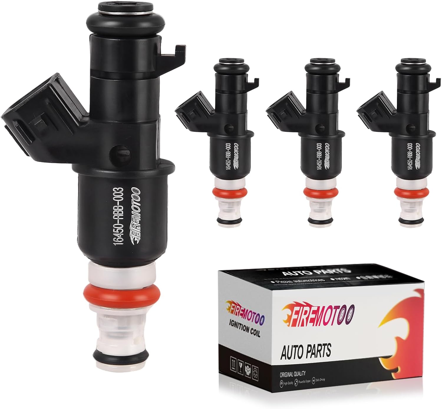 Fuel Injectors Pack of 4 8 Holes Compatible with Acura RSX Type-S 2.0L L4 2005-2006 TSX 2.4L L4 2004-2008 for Honda Civic 2.0L L4 2006-2011