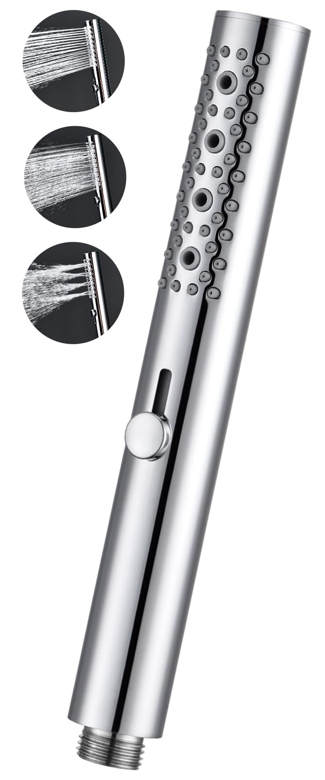 Hardivalue All-Metal 2-Function Shower Head for The Bathroom Water-Saving Handheld Wand with Massage Function