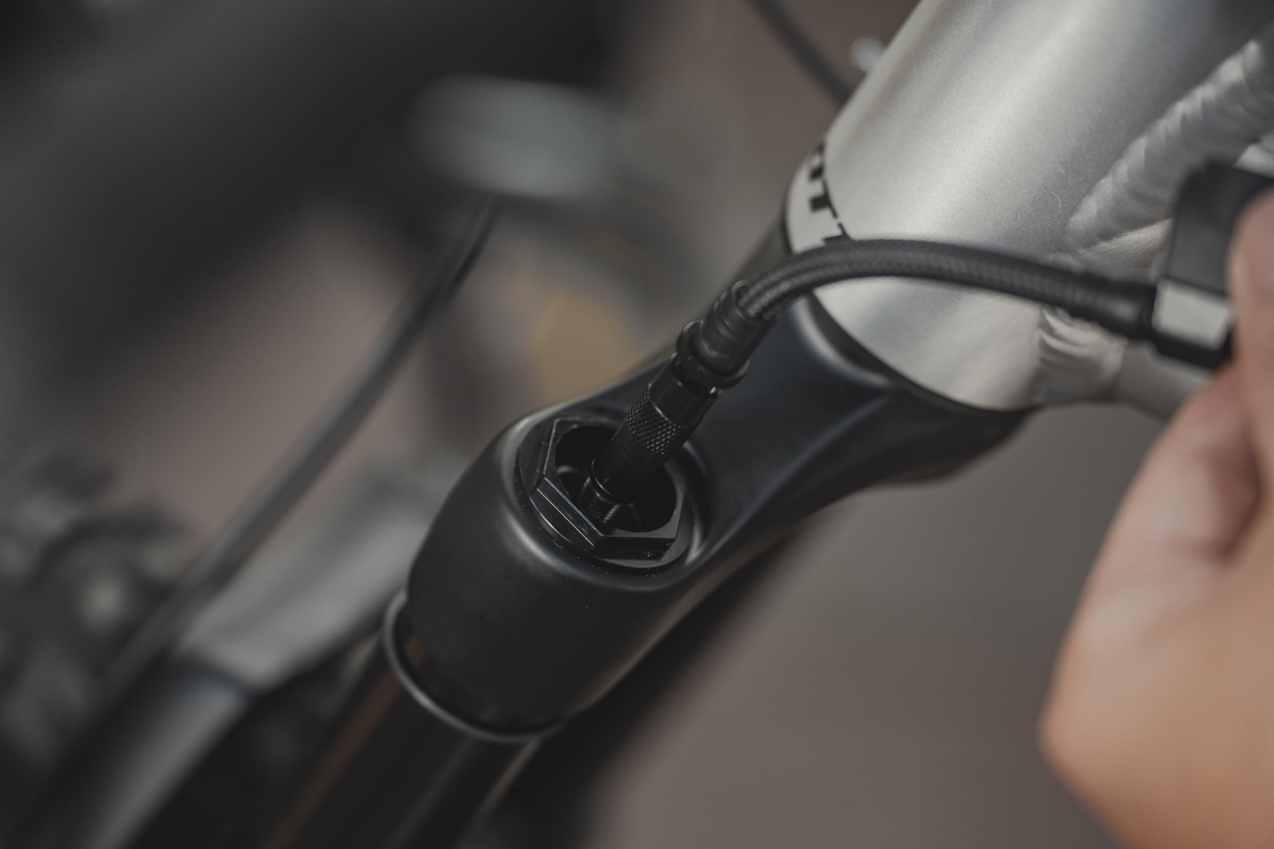 Topeak Pompa Nano Shock con tubo girevole a 360 gradi