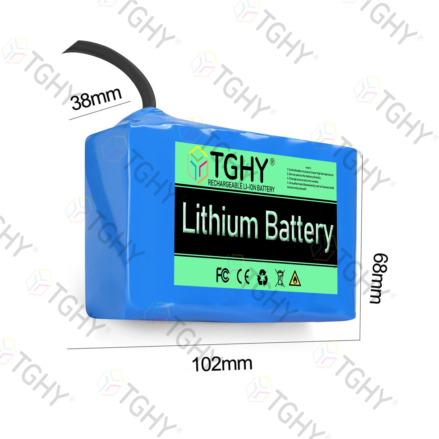 TGHY Batterie au Lithium 36 V 2 Ah pour Hoverboard et véhicules électriques 36 Volts (Batteries de Remplacement)