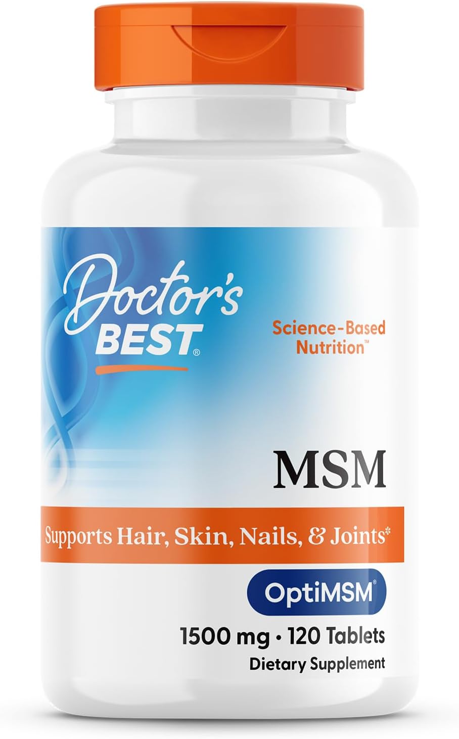 MSM with OptiMSM, 1,500 mg, 120 Tablets