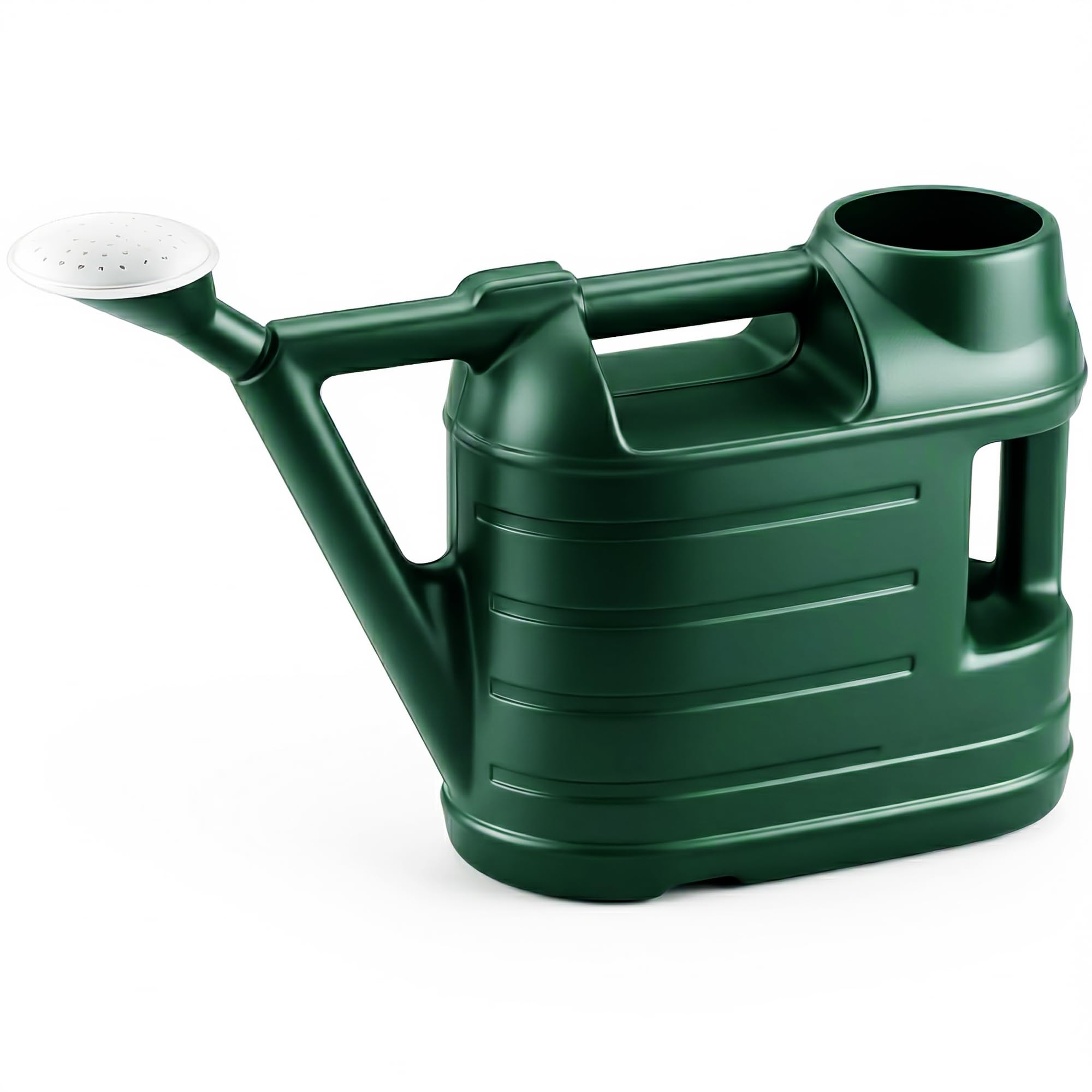 Axxtan Green 6.5L Watering Can With Detachable Sprinkler Rose Head For Outdoor & Indoor Plants Gardening With Double Handles - Plastic Water Can For Flowers, Houseplants & Houses (Green)