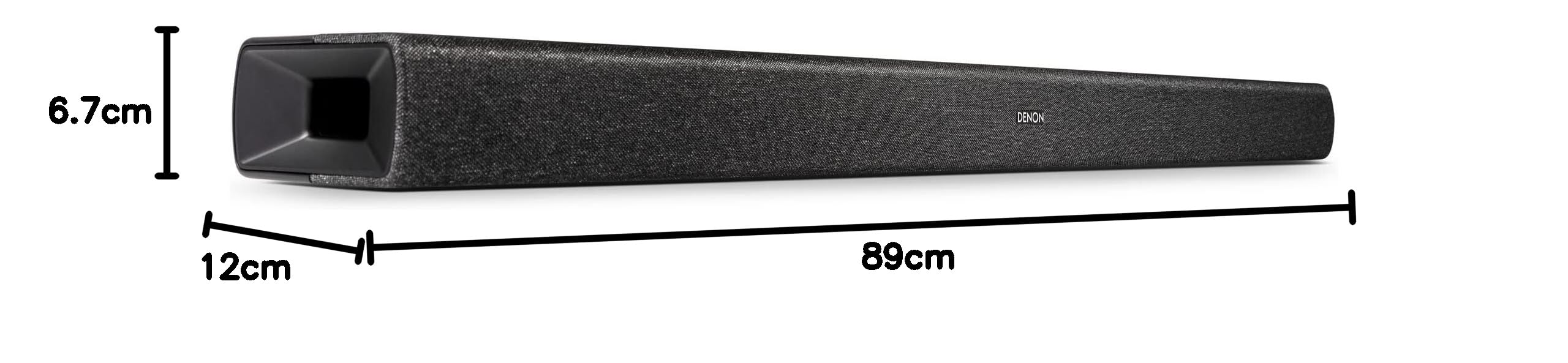 Denon DHT-S217 2.1 Soundbar mit Dolby Atmos, integrierten Subwoofer, Bluetooth, 4K UHD, und HDMI ARC, Schwarz – Ansicht 9