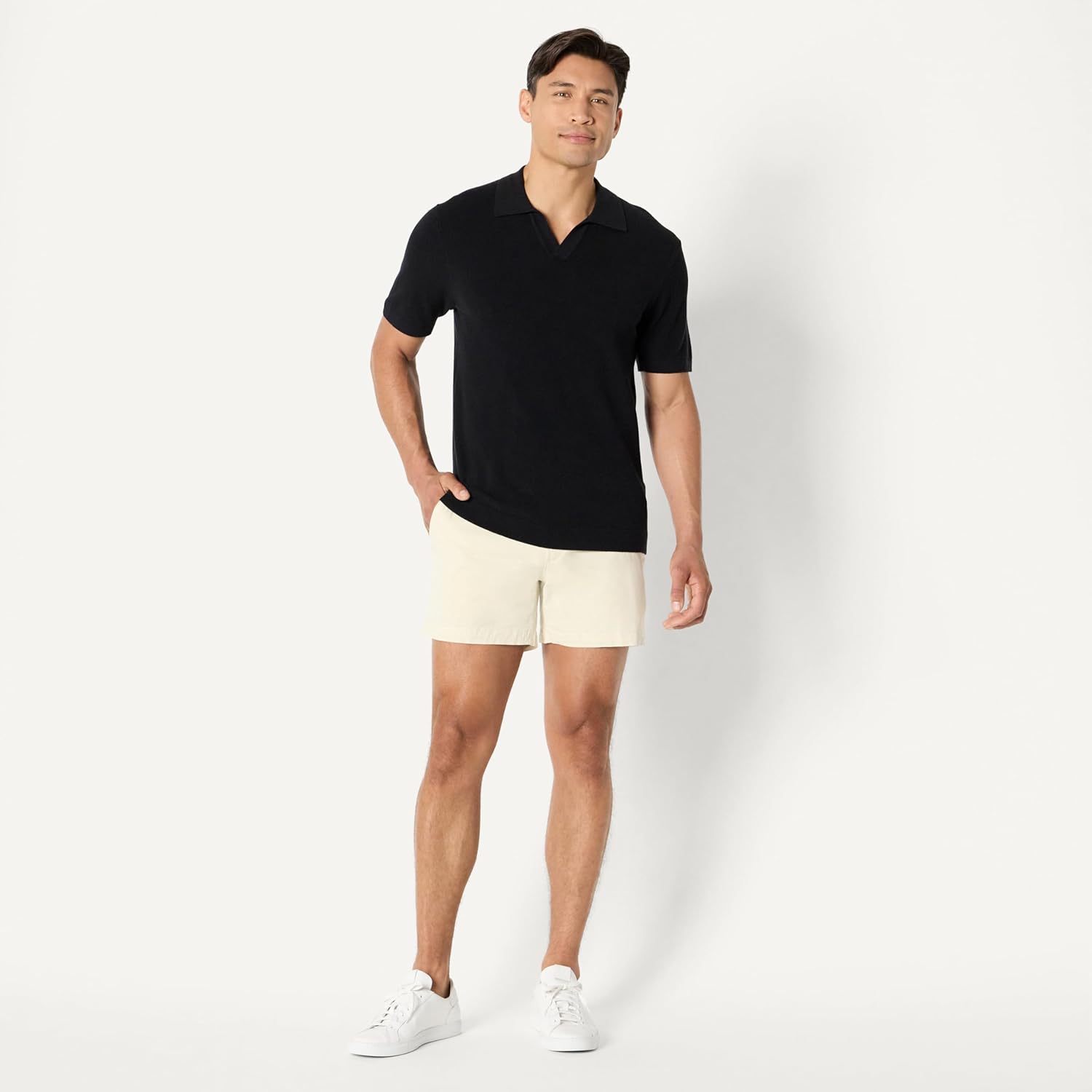 Amazon Essentials Men's Slim-Fit 5" Flat-Front Comfort Stretch Chino Shorts - Image 6