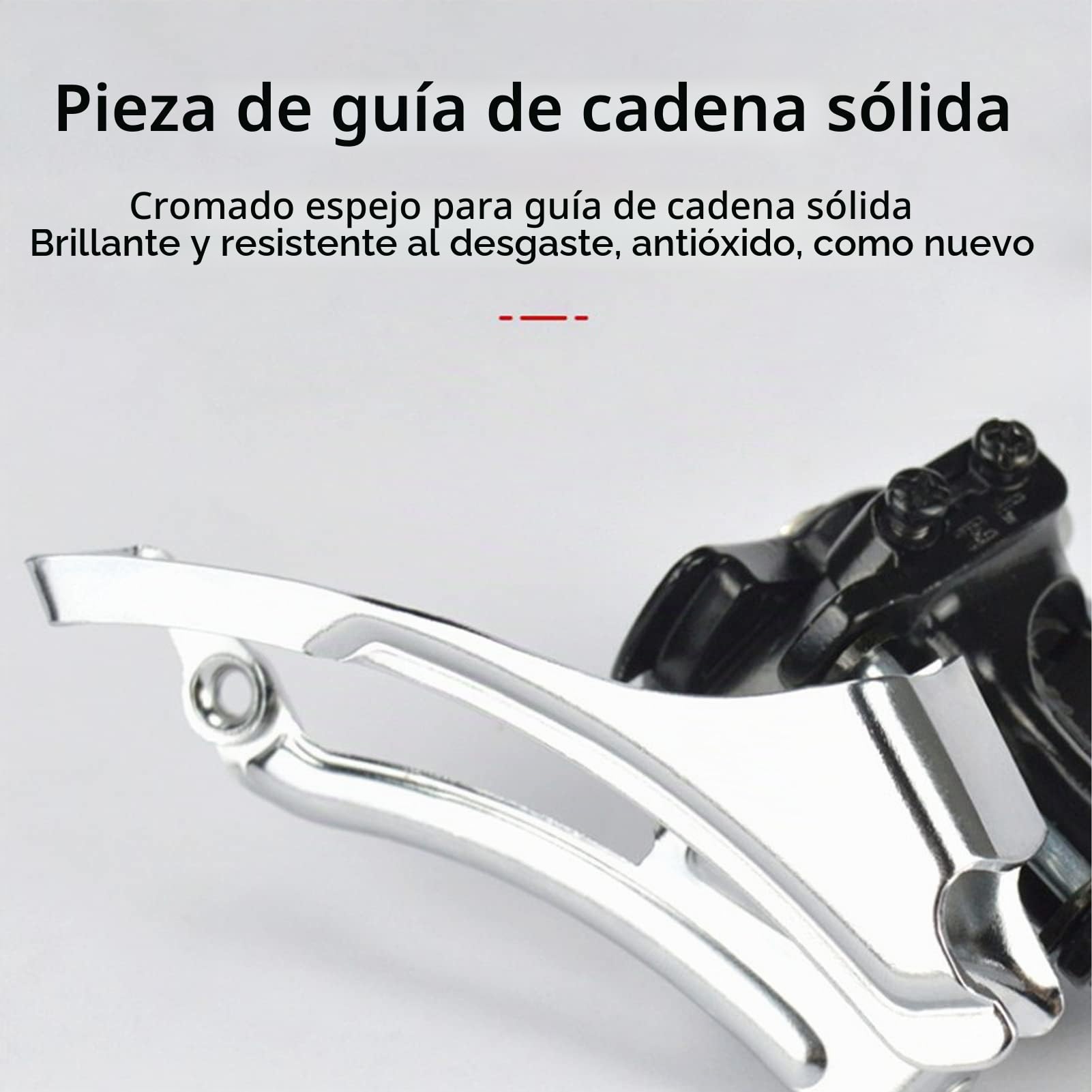Keenso Desviador Delantero de Bicicleta, aleación de Aluminio Desviador de Bicicleta de montaña Desviador Delantero de Bicicleta Accesorio de Ciclismo para Platos 42-34-24T / 42-32-22T de 3 Dientes