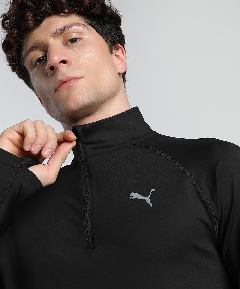 PUMA Herren Velocity CLOUDSPUN Laufoberteil mit halbem Reißverschluss