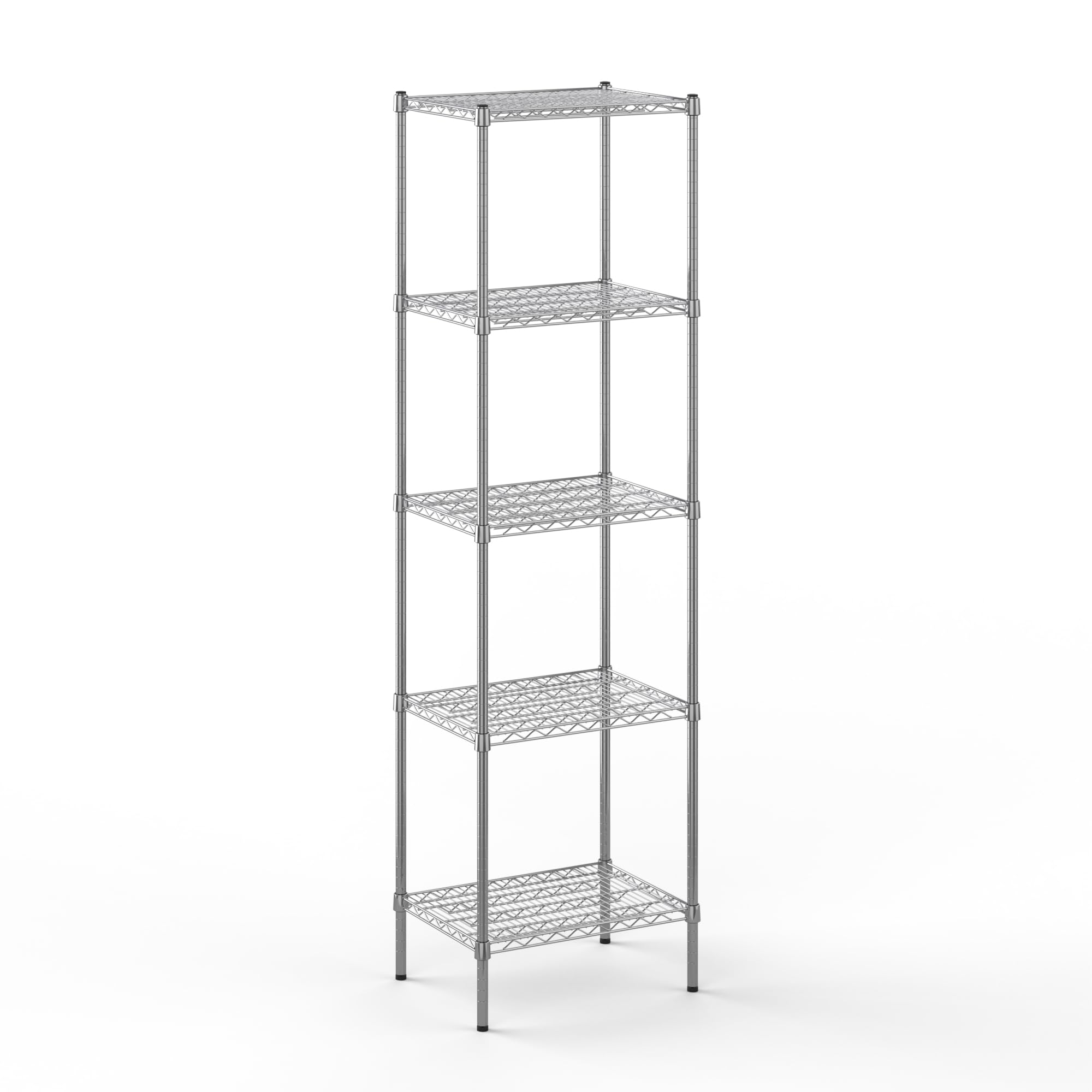 18" Deep x 24" Wide x 86" Height Wire Shelving Kit | 5-Tier | NSF Commercial Storage Rack Unit