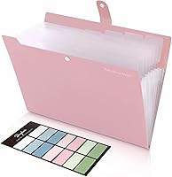 Vista 14 de SKYDUE - Organizador de carpetas expandibles de 8 bolsillos, carpetas expandibles con bolsillos, organizador de documentos portátil