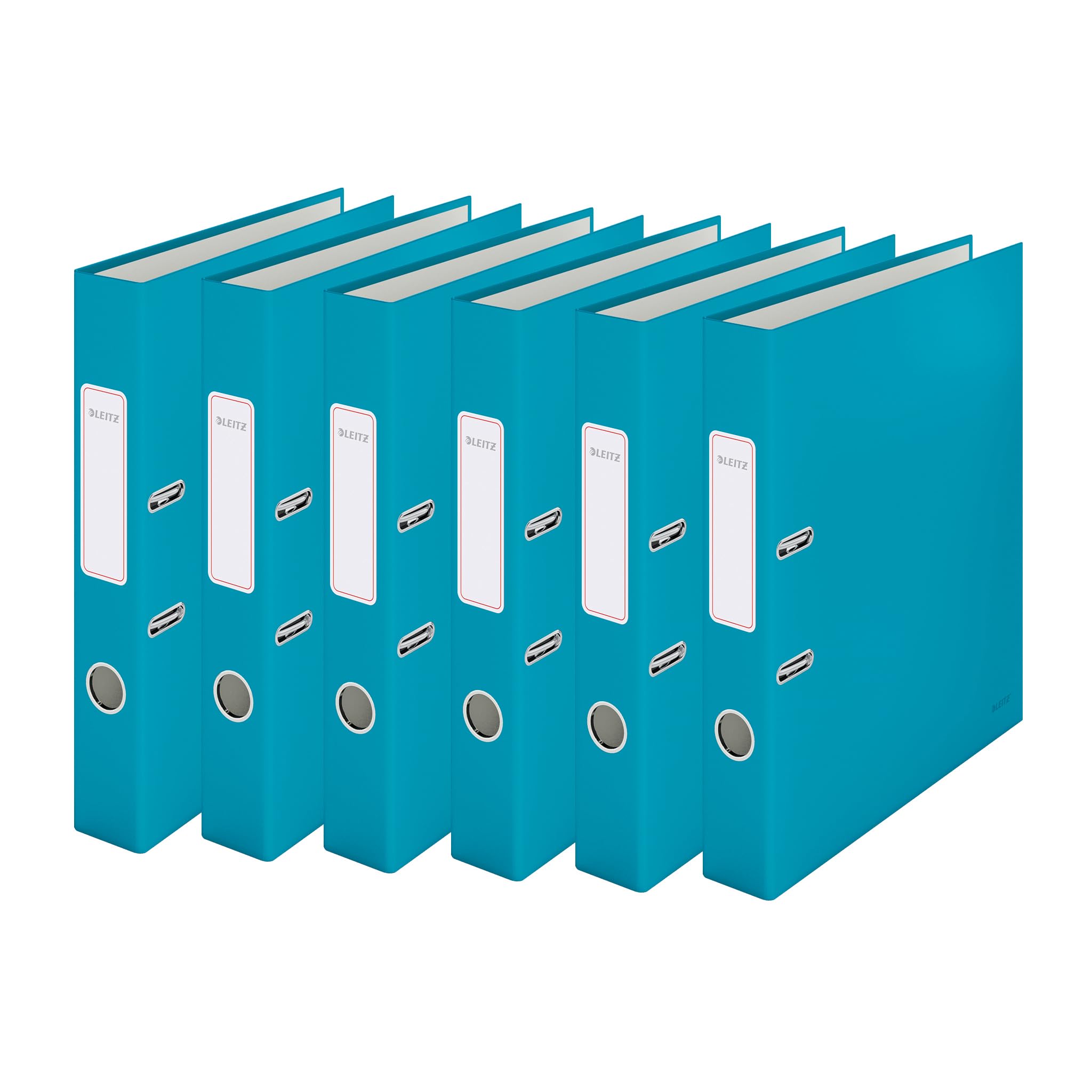Leitz Lever Arch File, 350 Sheet Capacity, 50 mm Spine, Cosy Range, A4, Calm Blue, 10620061