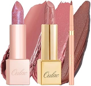 Oulac El juego de lápices labiales rosa nude ...