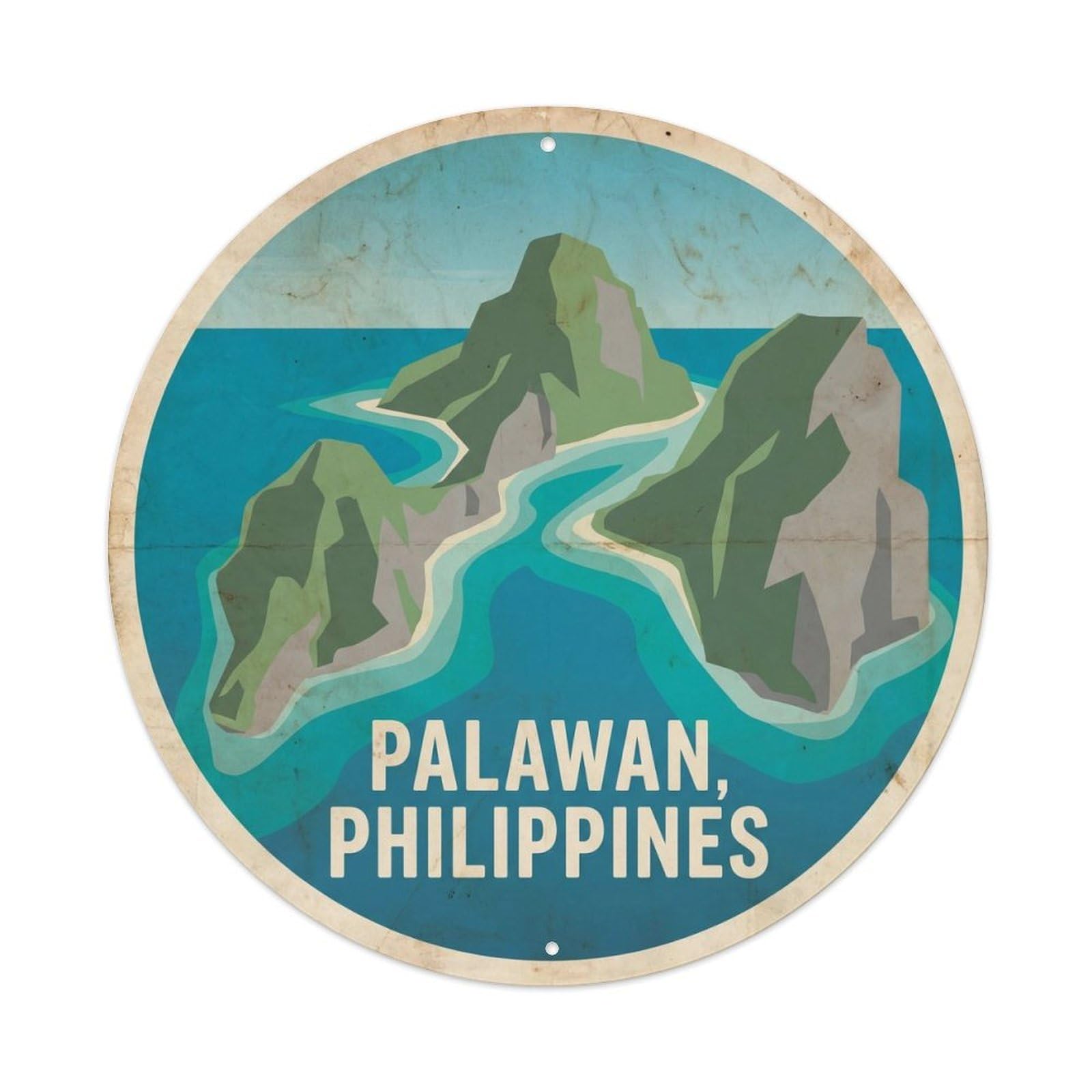 Three Maria Islands Island Adventure Coron Metal Tin Sign