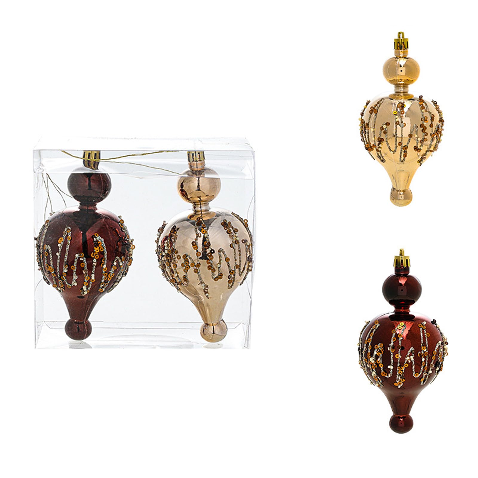 Hsioluted Modern Simple Christmas Decoration Set Screw Appendage Plan Bother Complimentary Installation Excellent for Trees Partitions and Openings Pearl Embellished Christmas Garnishes