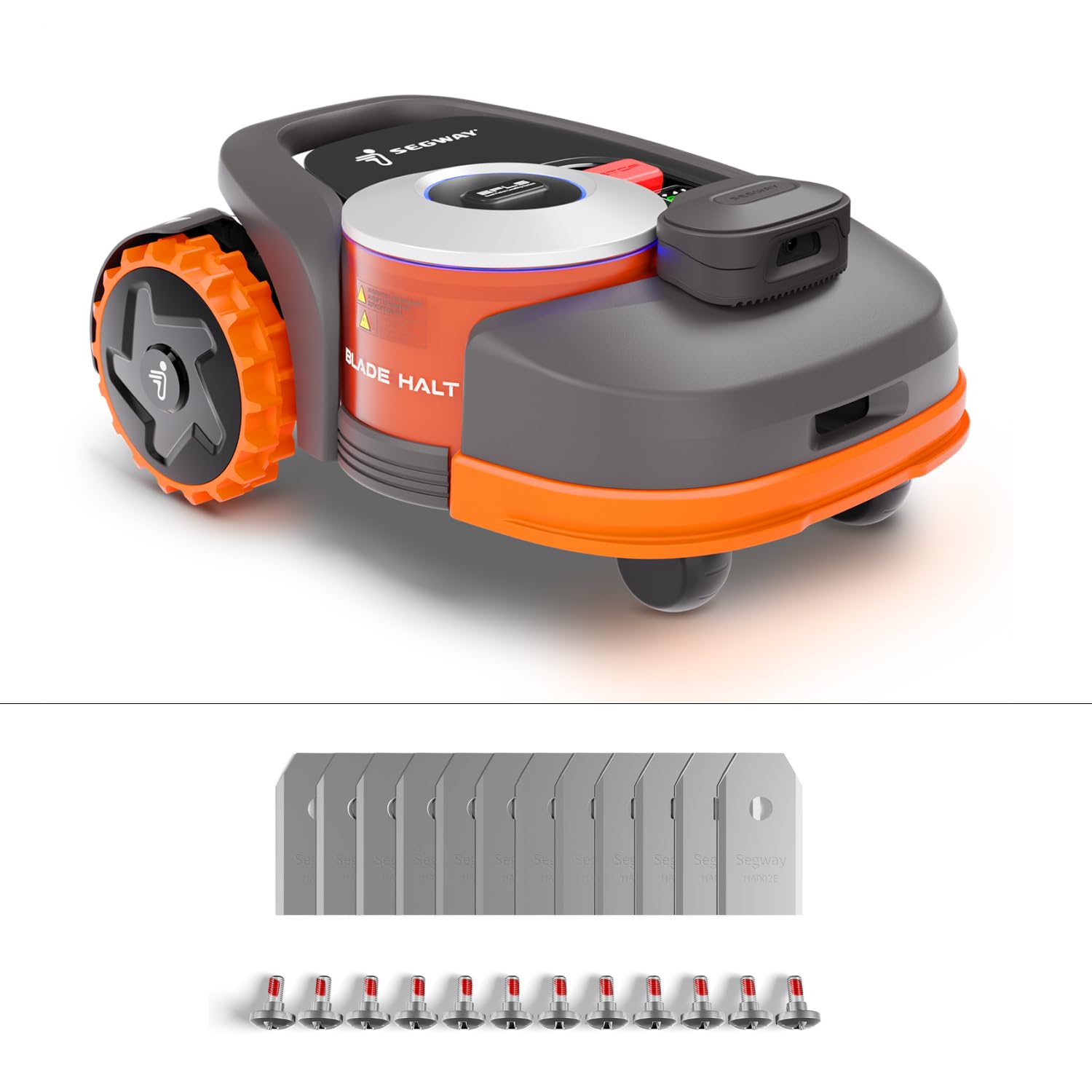 Segway Navimow i215 LiDAR mit Garage M + 2 Sätze Klingen, Mähroboter ohne Begrenzungskabel für 1500 m², bis 45% Steigung, Solid-State LiDAR + Vision, Auto-Kartierung, Ohne Antenne, Integriertes 4G