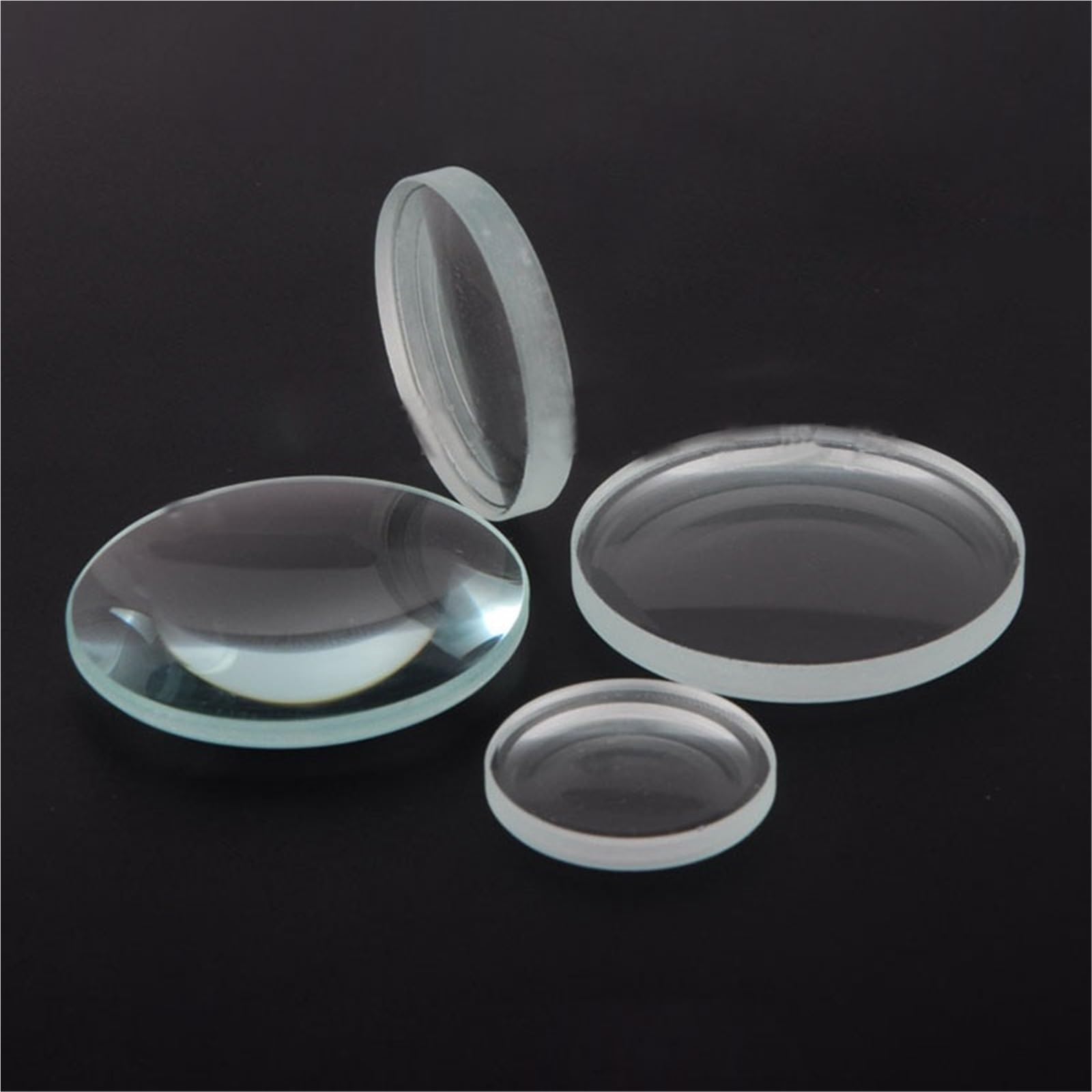 Gathertool 1Pc Dia 30Mm 40Mm 50Mm Glass Double Convex Concave Glass Lens Focal Length 50Mm /75Mm /100Mm /150Mm/ 300Mm Optics Diy Projector (Size : Biconvex D50 F100)
