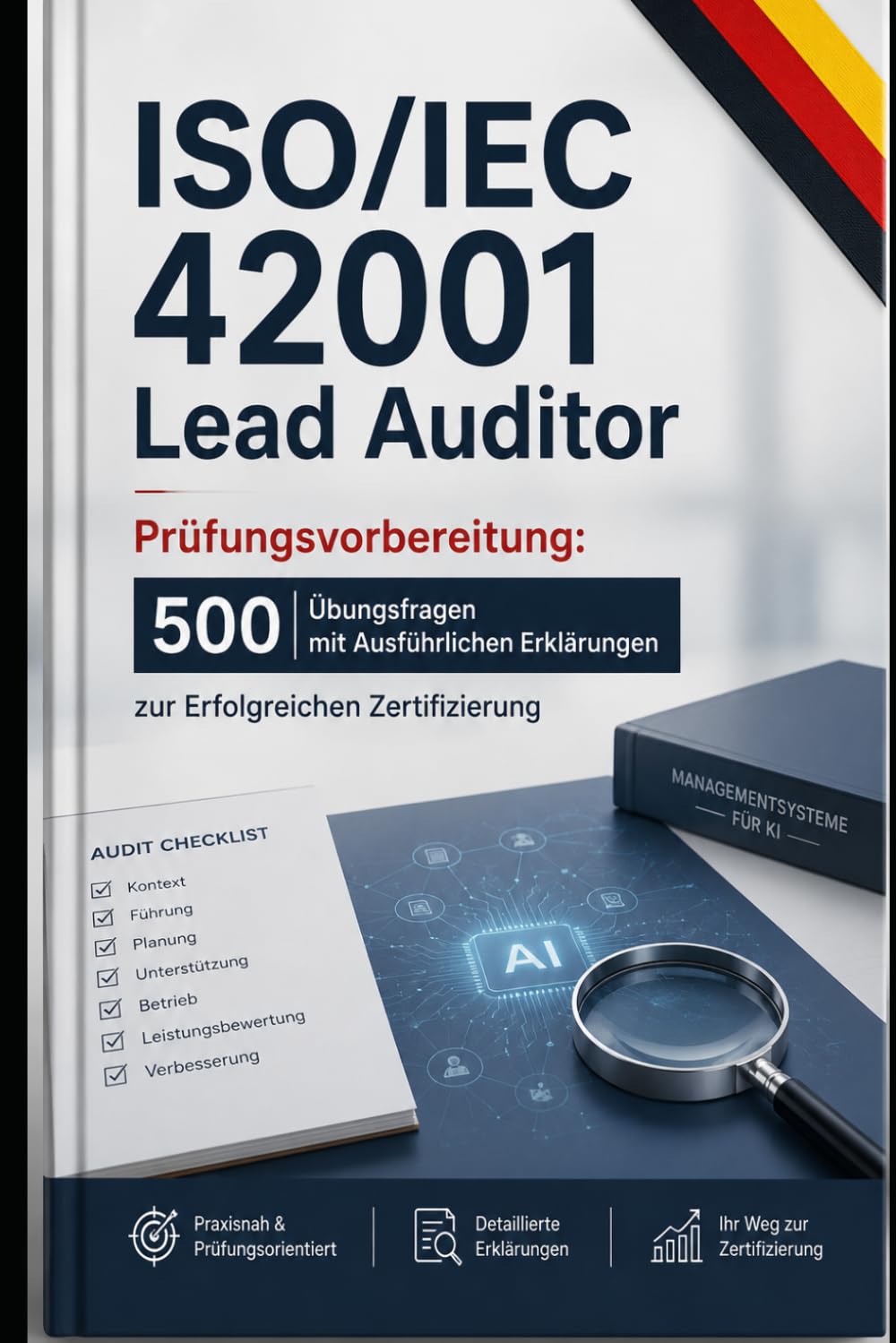 ISO/IEC 42001 Lead Auditor Prüfungsvorbereitung: 500 Übungsfragen mit Ausführlichen Erklärungen zur Erfolgreichen Zertifizierung