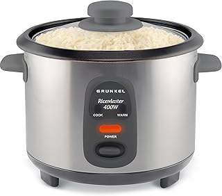 Grunkel – Electric Rice Cooker and Steamer RC- 1L Works for Cooking Rice, Removable Non-Stick 01L Pot Includes Lid and Spo…