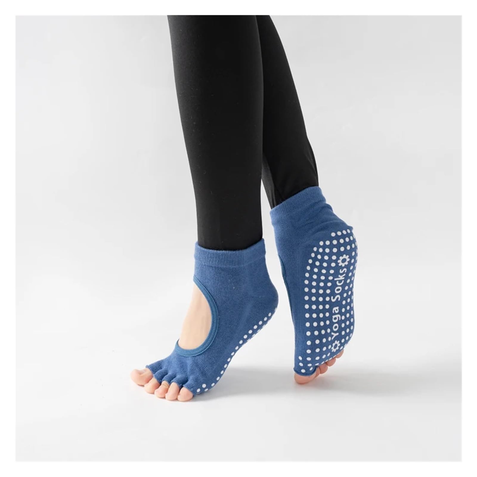 Calze Sportive Basse Calze Yoga Con Dita Separate - Antiscivolo, Per Pilates E Danza Abbigliamento Palestra Donna - Foto 9