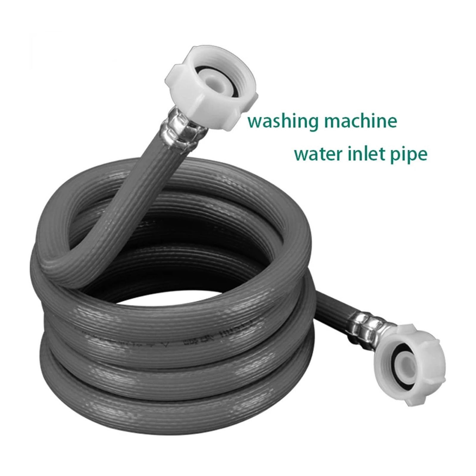 Junta de tubería de entrada de tubería de agua for lavadora de tambor, interfaz roscada de 3/4 pulgadas, manguera de suministro de agua automática de estilo europeo Universal | 5M