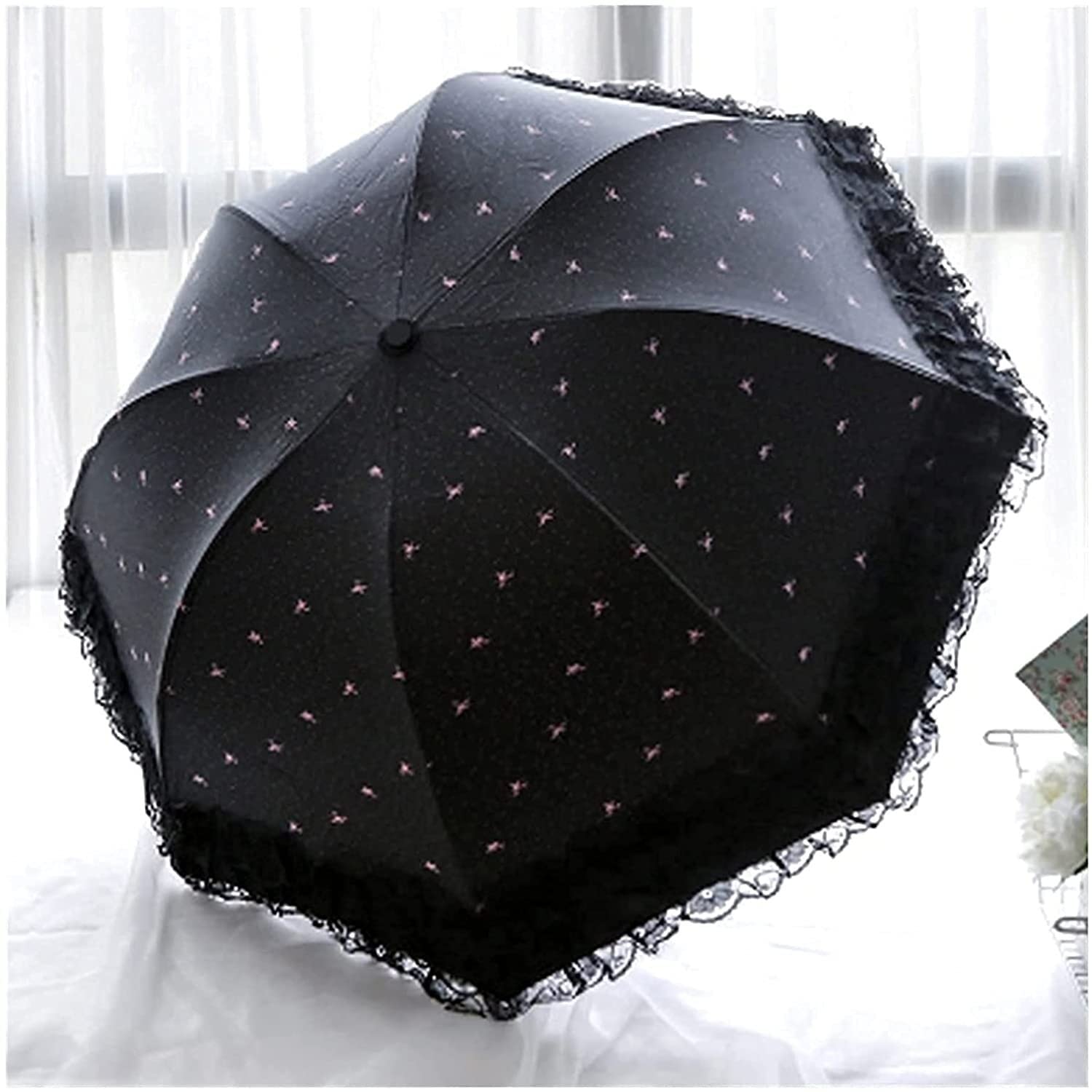 Parapluie étanche en dentelle bleue pour femme chic