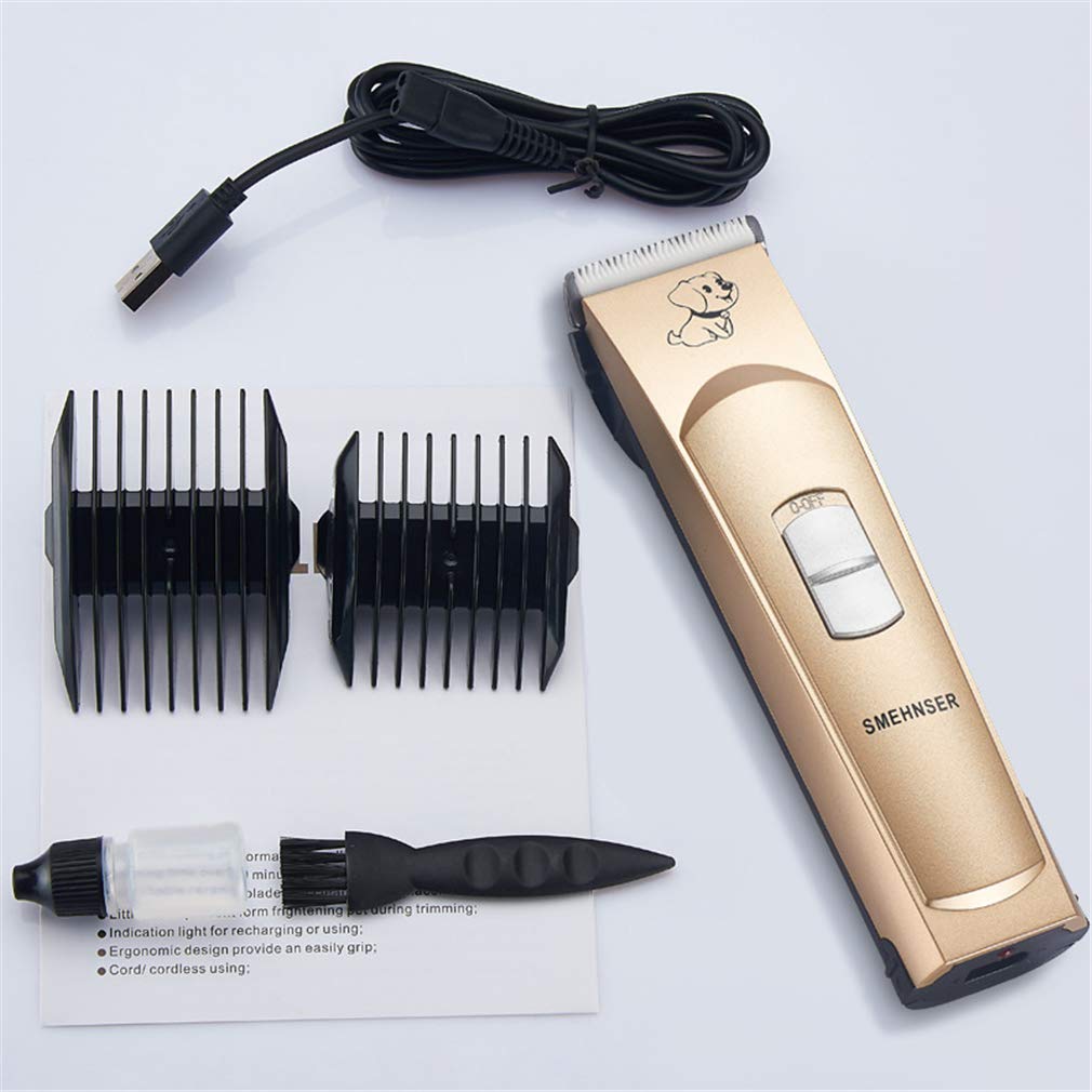 Pet Capelli Clippers Professionale Pet Hair Clipper Governano Il Regolatore Pelo Animale Forbici Ricaricabile Pet Clipper Set per Piccolo Medio Grande Cani Gatti E Altri Animali Domestici,A