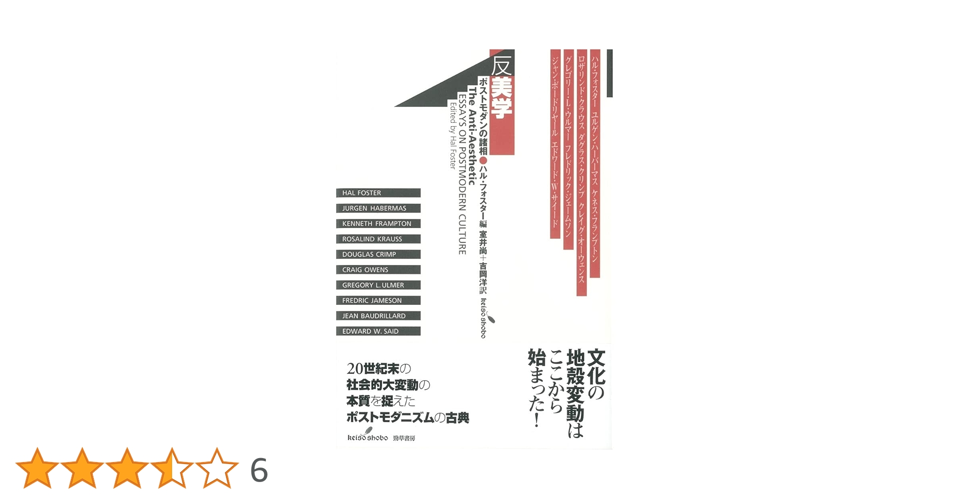 反美学: ポストモダンの諸相 | ハル・フォスター, 室井尚, 吉岡