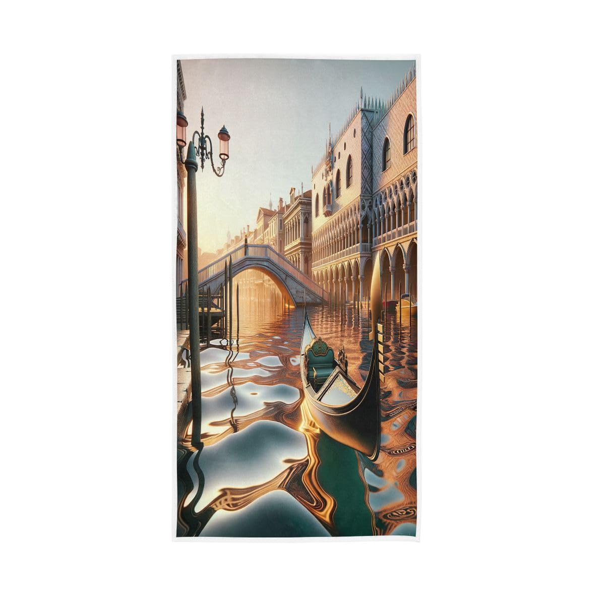 LSRCPD Venice Landscape Hand Towels, Bathroom Towel for Bathroom, Gym, Hotel, Spa 15 x 30 Inches