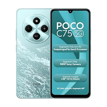 POCO C75 5G, Aqua Bliss (4GB, 64GB) - image, photos