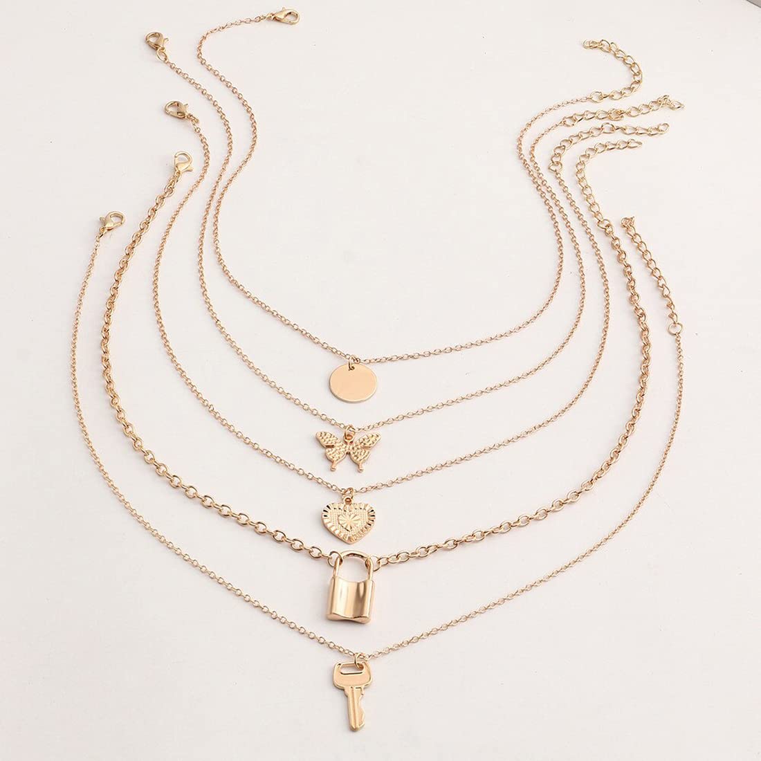 Plated-Toned 5 Trending Necklaces Combo