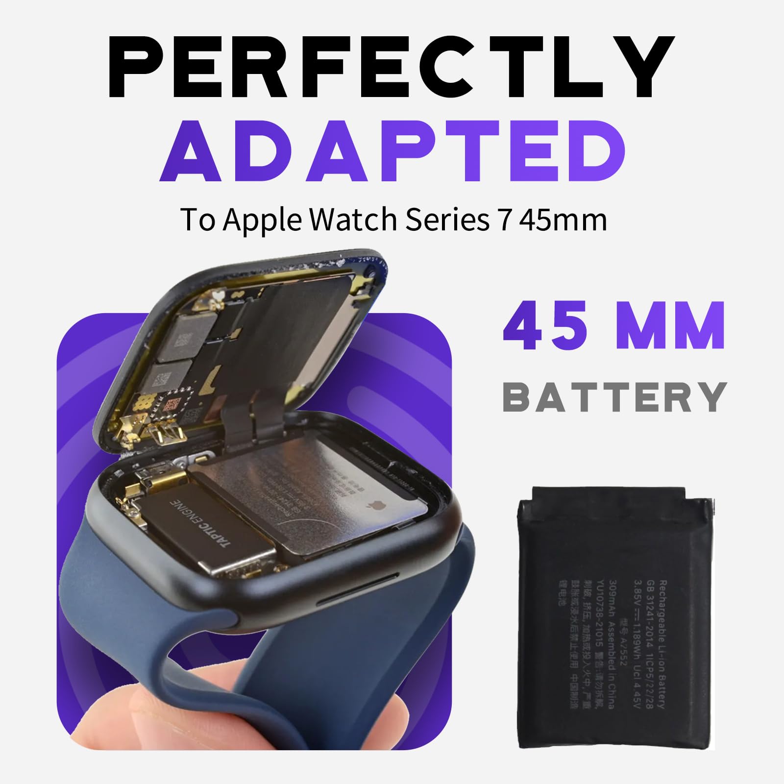 Apple Watch - Apple Watch 7 45mm バッテリー98％ Amazon.com: Soseieiu Replacement Battery for Apple Watch