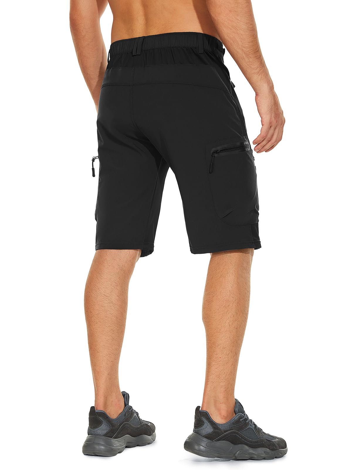 Cycorld Kurze Hosen Herren, Wanderhose Atmungsaktiv mit 6 Taschen Leichte Schneltrocknen Fahrradhose MTB Hose Radlerhose Manner Kurz Cargo Bermuda Shorts Treking Outdoorhose Sommer