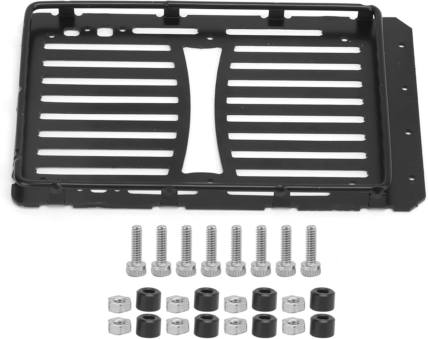 Oumefar RC Roof Rack, RC Luggage Carrier for for Axial SCX24 1/24 Remote Control RC Car, Metal Roof Rack for RC Car RC Crawler Accessories