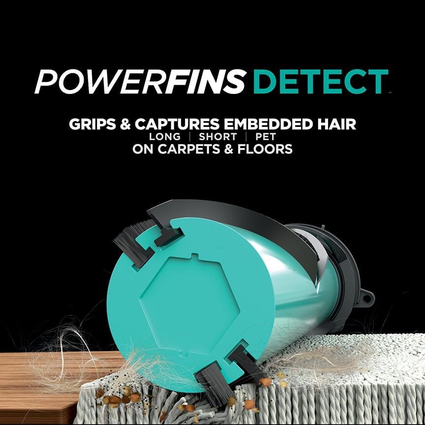 Miniatura 12 de Shark DETECT LA492 - Aspiradora vertical con cable Lift-Away con tecnología Detect, cepillo autolimpiante para no envolver el cabello, sello