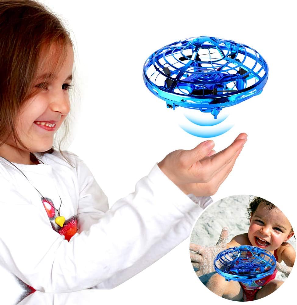 Hand Operated Drones, SHARKOOL Hands Free Mini Drone Helicopter for Kids Or Adults, Easy Indoor Or Outdoor Small Orb Flying Ball Drone Toys for Child