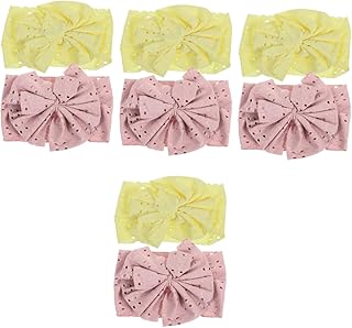 SAFIGLE 8 Pçs Meninas Bandana Crianças Headbands Hijab Para Crianças Bebê Menina Bandana Recém-Nascido Arco Bandana De Cabelo Oco Arco De Cabelo Do Bebê Arco De Cabelo Do Bebê Arco De